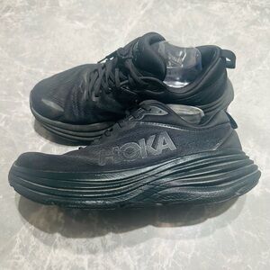 Hoka One One Bondi 8 Black Running Shoes Men’s Size 11 D